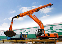 Гусеничный экскаватор Hitachi ZX330 (с телескопической рукоятью и грейферным ковшом)