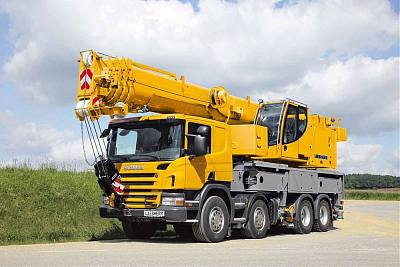 Аренда автокрана Scania Liebherr