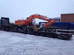 картинка Трал корыто с задним заездом 3 оси 35 тонн 14 м