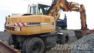 Колесный грейферный экскаватор LIEBHERR LITRONIC 314