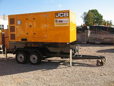 Дизельный генератор JCB G27QS на прицепе