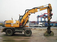 Колесный грейферный экскаватор LIEBHERR LITRONIC 314
