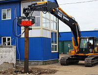 Гусеничный экскаватор с вибропогружателем Hidromek HMK 300 LC