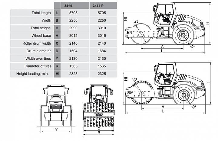 картинка Грунтовый каток Hamm 3414