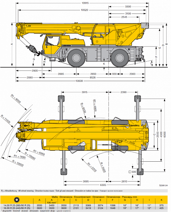 Автокран Liebherr LTM 1040-2.1 — автокран в аренду