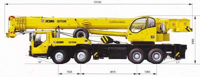 Аренда автокрана XCMG QY50K
