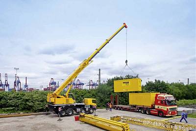 Аренда автокрана Scania Liebherr